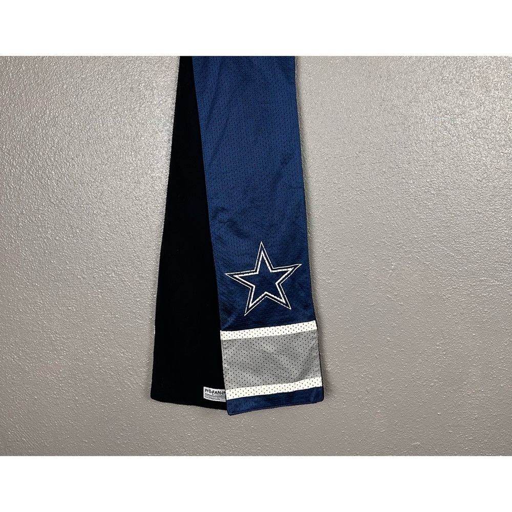 Dallas Cowboys Jersey / Fleece Scarf Pro-fan-ity Zip Pocket NFL 60" x 6.75"